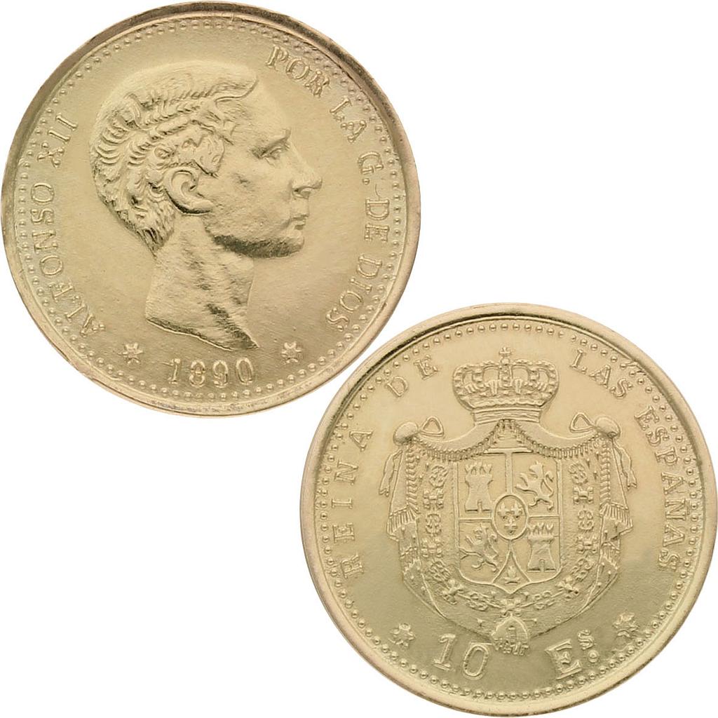 ARRAS ORO 18KL ALFONSINAS 20MM - Arras: 1 Moneda-5.60 gr 