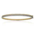 BRAZALETE ORO 18KL BICOLOR CIRCONITAS - Peso: 8.10 gr 