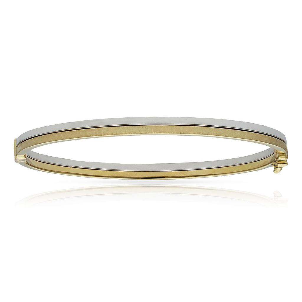 BRAZALETE ORO 18KL BICOLOR - Peso: 6.75 gr 