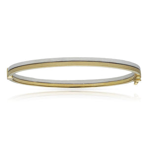 BRAZALETE ORO 18KL BICOLOR - Peso: 6.75 gr 