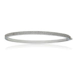 BRAZALETE ORO BLANCO 18KL CIRCONITAS - Peso: 6.10 gr 