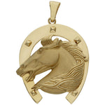 CABEZA ORO 18KL CABALLO Y HERRADURA - Peso: 14.80 gr 