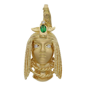 CABEZA ORO 18KL CLEOPATRA - 20X32MM - Peso: 12.70 gr 