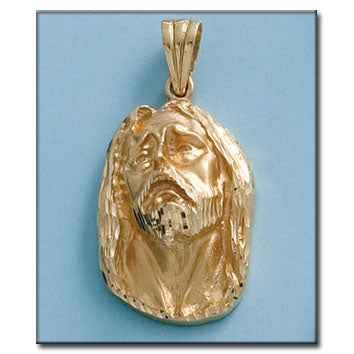 CABEZA ORO 18KL  CRISTO - 21X33MM - Peso: 14.15 gr 