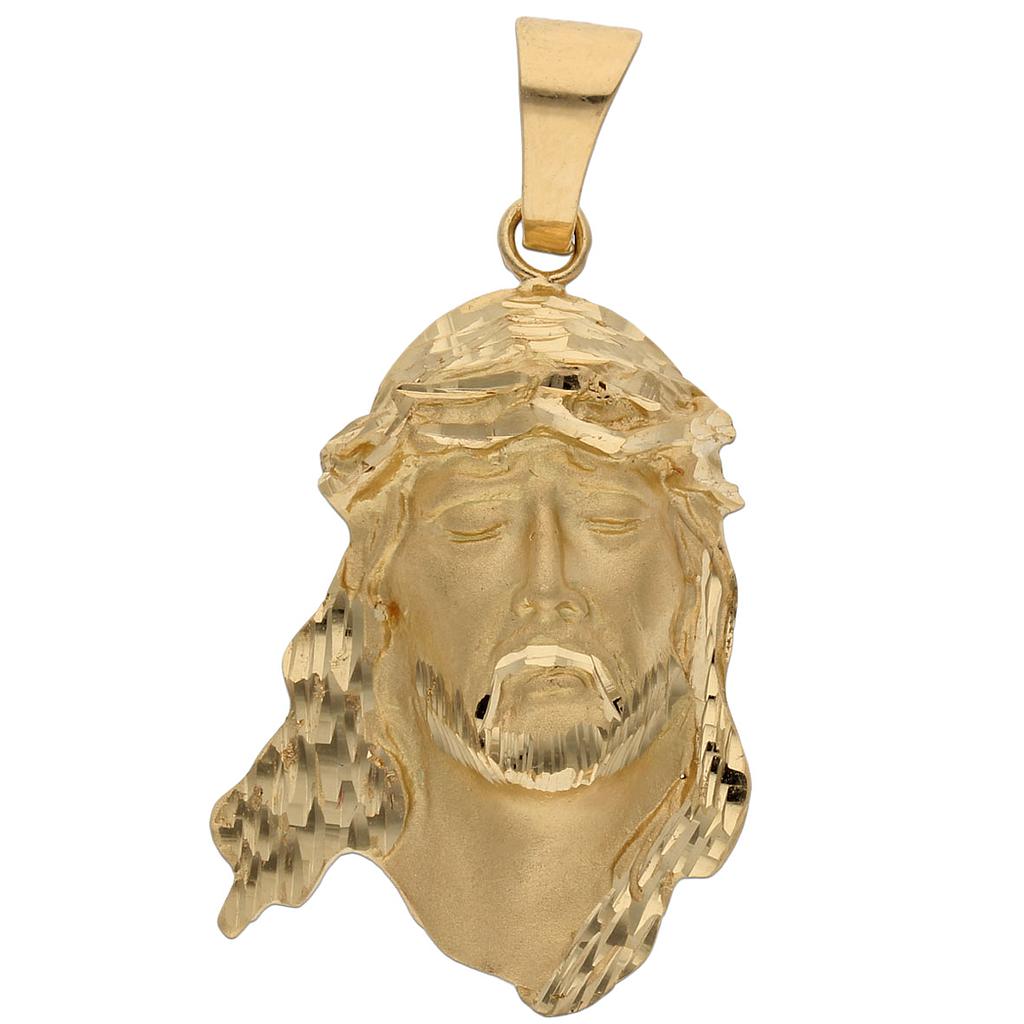 CABEZA ORO 18KL CRISTO - 22X34MM - Peso: 7.35 gr 