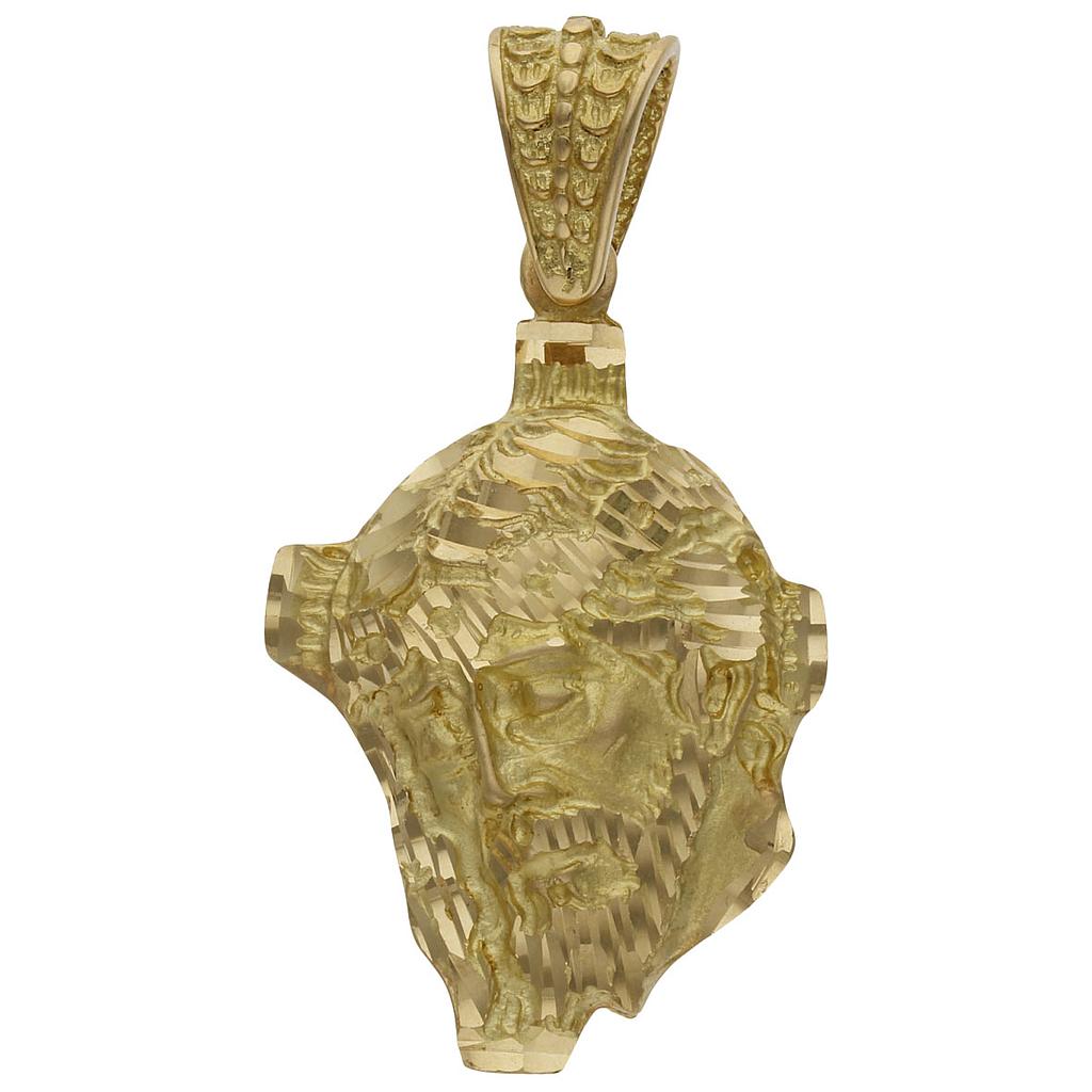 CABEZA ORO 18KL CRISTO - 25x37MM - Peso: 13.60 gr 