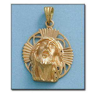 CABEZA ORO 18KL CRISTO - 30X35MM - Peso: 11.30 gr 