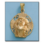 CABEZA ORO 18KL CRISTO - 30X35MM - Peso: 11.80 gr 
