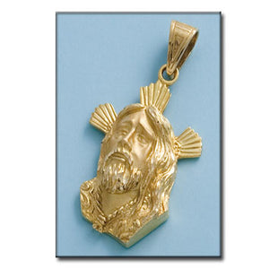 CABEZA ORO 18KL CRISTO - 33X50MM - Peso: 26.55 gr 