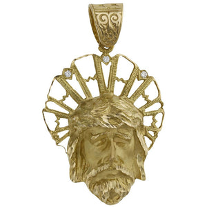 CABEZA ORO 18KL CRISTO - 37X50MM - Peso: 21.40 gr 