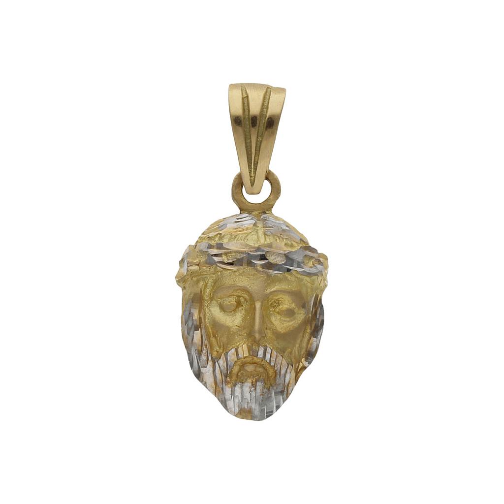 CABEZA ORO 18KL CRISTO BICOLOR - 13x21MM - Peso: 3.55 gr 
