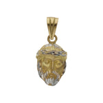 CABEZA ORO 18KL CRISTO BICOLOR - 13x21MM - Peso: 3.55 gr 