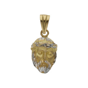 CABEZA ORO 18KL CRISTO BICOLOR - 13x21MM - Peso: 3.55 gr 