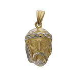 CABEZA ORO 18KL CRISTO BICOLOR - 15x25MM - Peso: 7.50 gr 