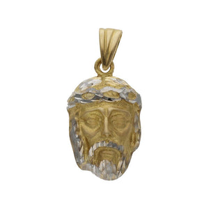 CABEZA ORO 18KL CRISTO BICOLOR - 15x25MM - Peso: 7.80 gr 