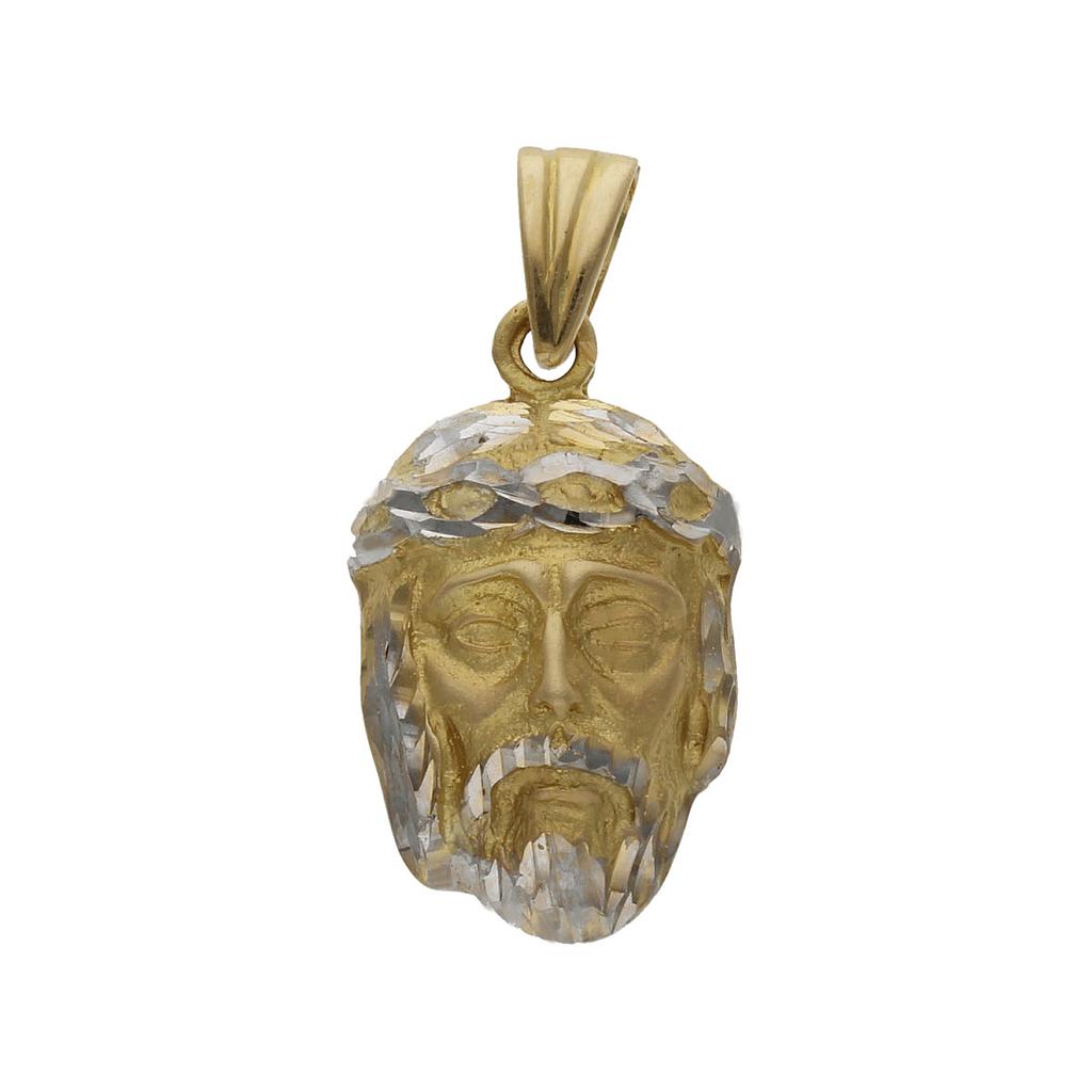 CABEZA ORO 18KL CRISTO BICOLOR - 15x25MM - Peso: 7.85 gr 