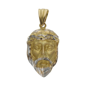 CABEZA ORO 18KL CRISTO BICOLOR - 15x27MM - Peso: 6.35 gr 