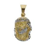 CABEZA ORO 18KL CRISTO BICOLOR - 16x26MM - Peso: 7.55 gr 