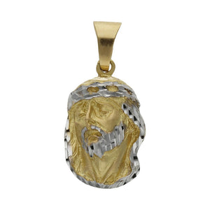 CABEZA ORO 18KL CRISTO BICOLOR - 16x26MM - Peso: 7.55 gr 