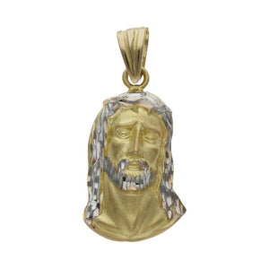 CABEZA ORO 18KL CRISTO BICOLOR - 16x27MM - Peso: 3.60 gr 