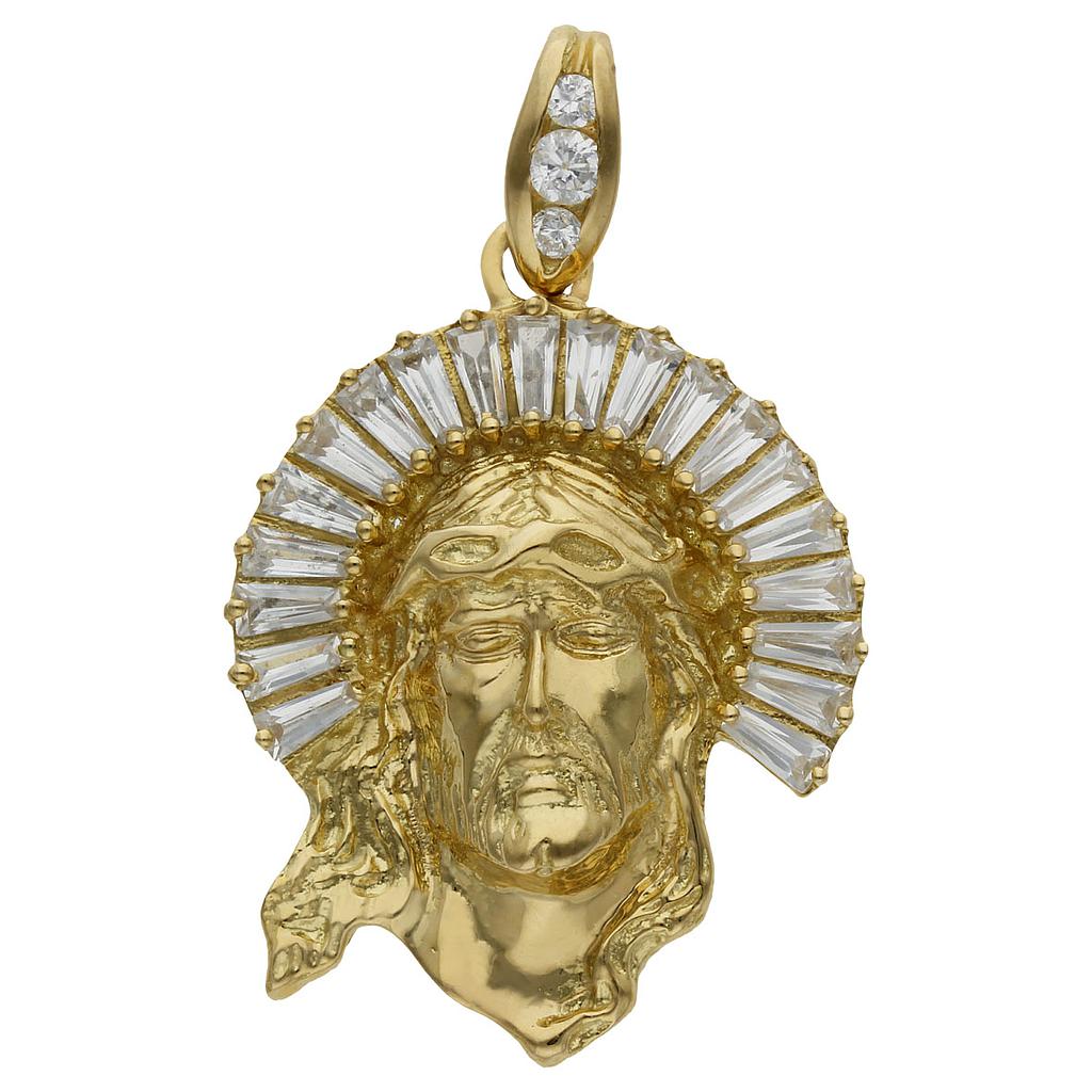 CABEZA ORO 18KL CRISTO - Peso: 16.75 gr 