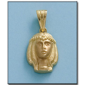 CABEZA ORO 18KL EGIPCIA 15X21MM - Peso: 3.05 gr 