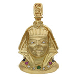 CABEZA ORO 18KL EGIPCIA - 26X40MM - Peso: 16.15 gr 