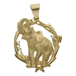 CABEZA ORO 18KL ELEFANTE - 33x40MM - Peso: 9.30 gr 