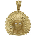 CABEZA ORO 18KL INDIO - 35X40MM - Peso: 19.60 gr 