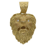 CABEZA ORO 18KL LEON - 29X39MM - Peso: 30.20 gr 