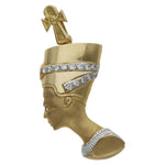 CABEZA ORO 18KL NEFERTITI - 24x41MM - Peso: 14.35 gr 
