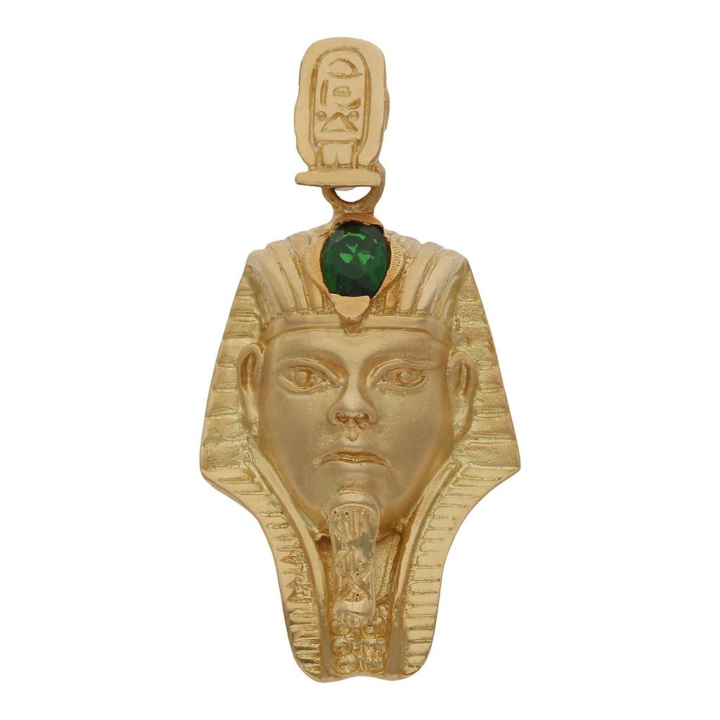CABEZA ORO 18KL TUTANKAMON - 21X36MM - Peso: 13.90 gr 