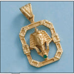 CABEZA ORO 18KL TUTANKAMON - 22X30MM - Peso: 5.80 gr 