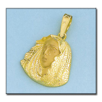 CABEZA ORO 18KL V. MACARENA - 21X25MM - Peso: 6.95 gr 