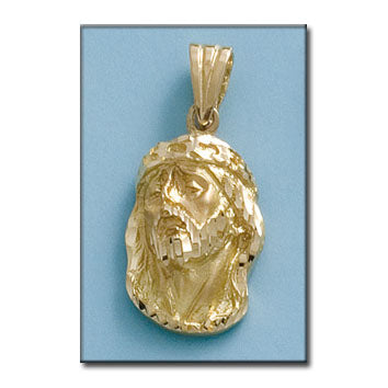CABEZA ORO CRISTO 18KL DE 17X27MM - Peso: 7.50 gr 
