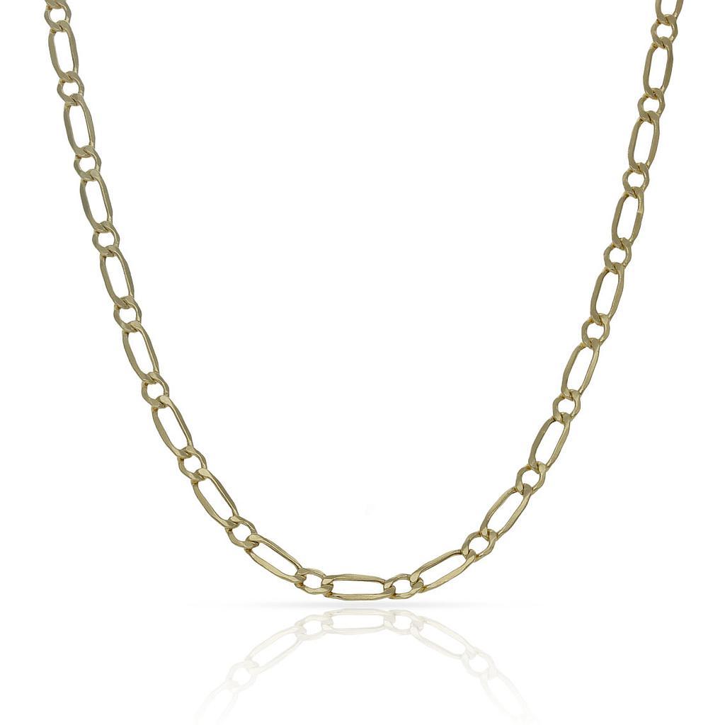 CADENA ORO 18KL 1x1 HUECA - 2.50MM - Longitud - Peso: 50cm-2.65 gr 