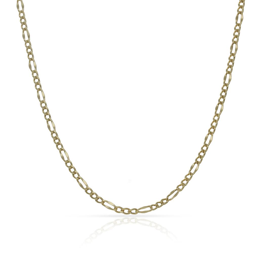 CADENA ORO 18KL 3x1 - 2MM - Longitud - Peso: 60cm-2.55 gr 