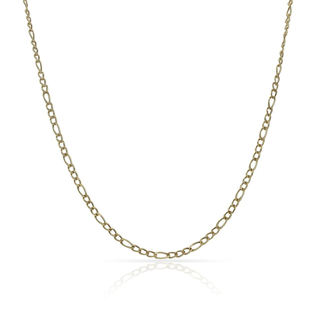 CADENA ORO 18KL 3x1 HUECA - 1.50MM - Longitud - Peso: 50cm-1.50 gr 