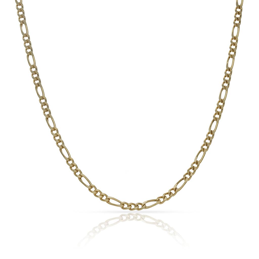 CADENA ORO 18KL 3x1 HUECA 2MM - Longitud - Peso: 40cm-2.85 gr 