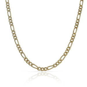 CADENA ORO 18KL 3x1 HUECA 3MM - Longitud - Peso: 50cm-5.65 gr 