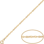 CADENA ORO 18KL ANCLA HUECA - 2.50MM - Longitud - Peso: 45cm-2.35 gr 