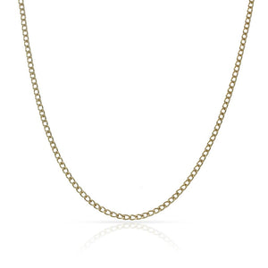 CADENA ORO 18KL BARBADA HUECA - 1MM - Longitud - Peso: 60cm-1.55 gr 