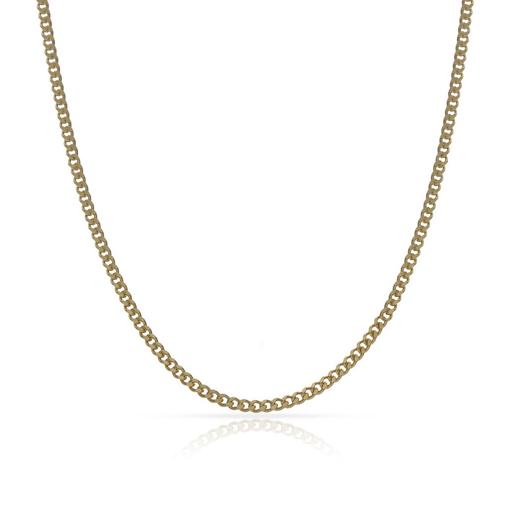 CADENA ORO 18KL BARBADA MACIZA - 1.50MM - Longitud - Peso: 60cm-6.90 gr 