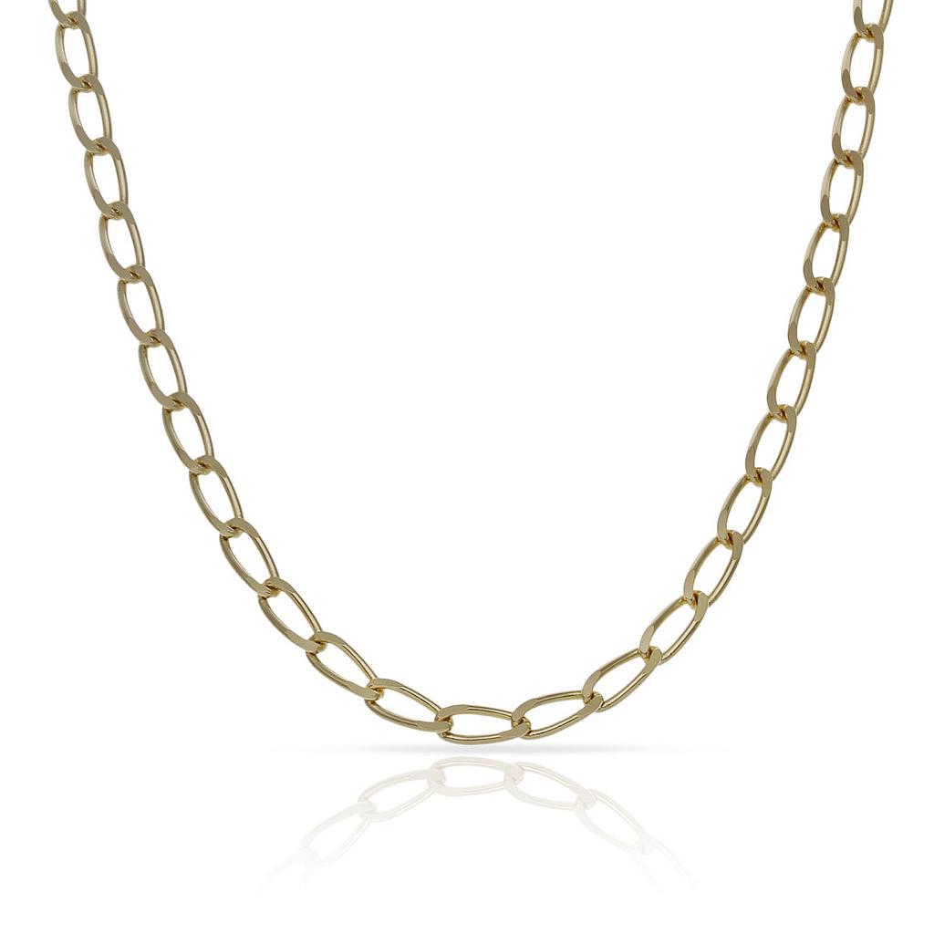 CADENA ORO 18KL BILBAO - 3MM - Longitud - Peso: 50cm-9.75 gr 