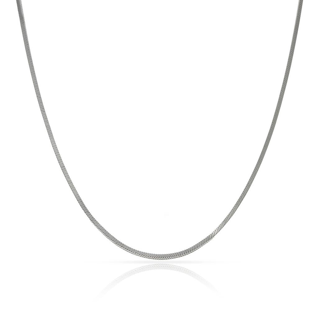 CADENA ORO 18KL BLANCO COLA TOPO - Longitud - Peso: 40cm-3.90 gr 