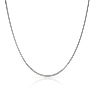 CADENA ORO 18KL BLANCO COLA TOPO - Longitud - Peso: 40cm-3.95 gr 
