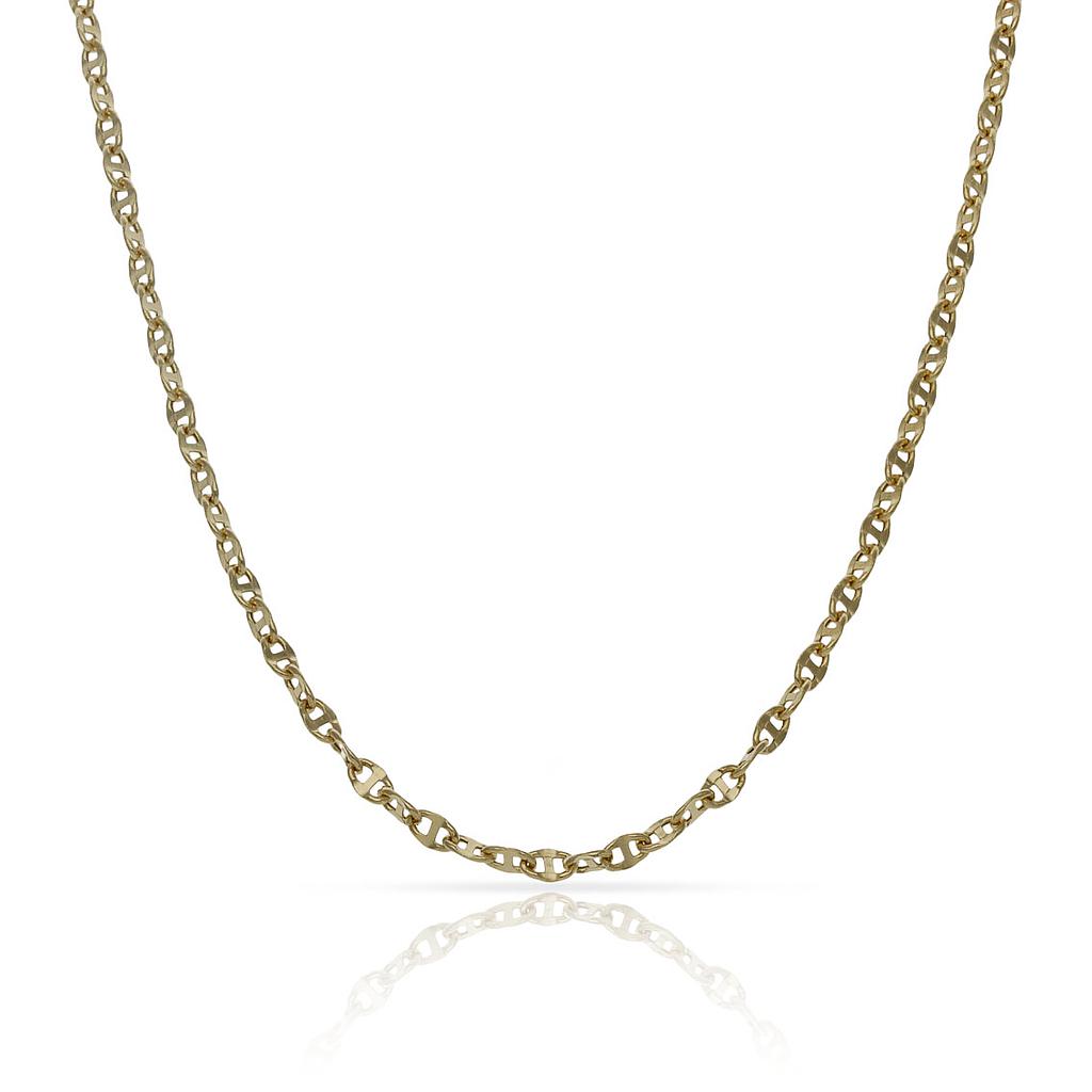 CADENA ORO 18KL CALABROTE HUECA - 2MM - Longitud - Peso: 50cm-2.25 gr 