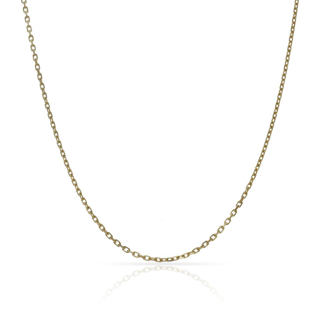 CADENA ORO 18KL FORZADA - 1.10MM - Longitud - Peso: 60cm-2.80 gr 