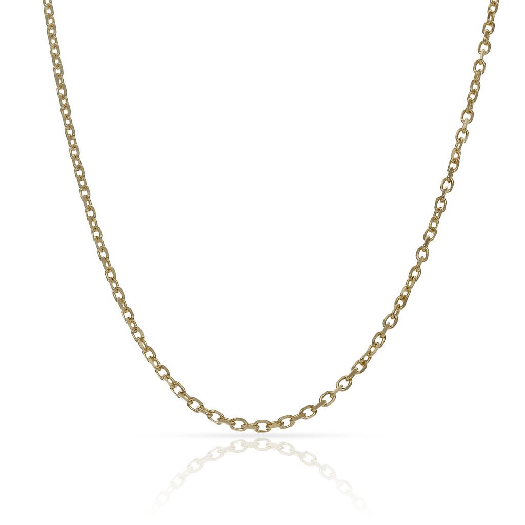 CADENA ORO 18KL FORZADA - 1.80MM - Longitud - Peso: 50cm-5.25 gr 