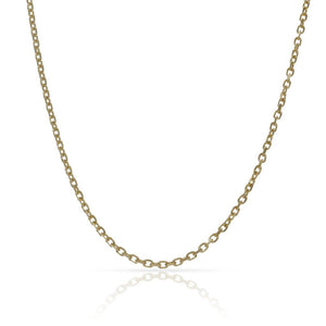 CADENA ORO 18KL FORZADA - 1.80MM - Longitud - Peso: 60cm-5.35 gr 